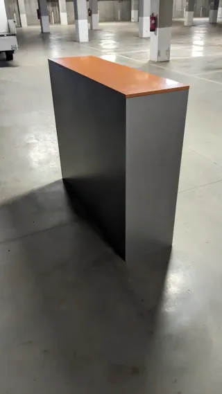 3 Armadi KEMEN grigio antracite lucido e legno