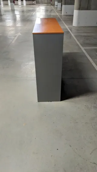 3 Armadi KEMEN grigio antracite lucido e legno