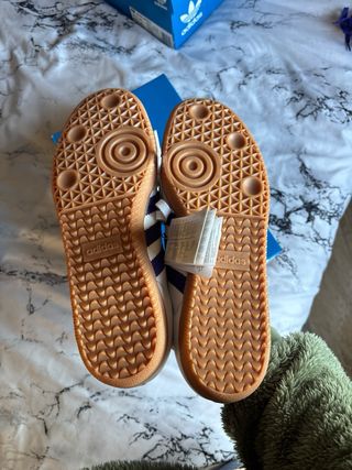 Adidas Samba OG Blancas Moradas Talla 43 1/3