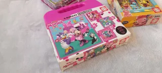 Lote 3 Puzzles: Minnie, Princesas y Muppets