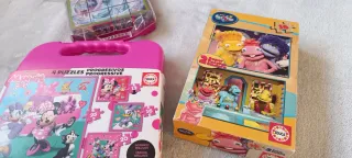 Lote 3 Puzzles: Minnie, Princesas y Muppets