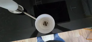 Lámpara de techo 4 focos metal y cristal