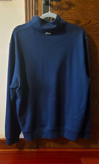 Jersey Lacoste Azul Media Cremallera