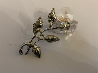 Fiore decorativo vetro e metallo