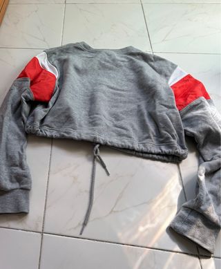 Sudadera Nike Crop Gris