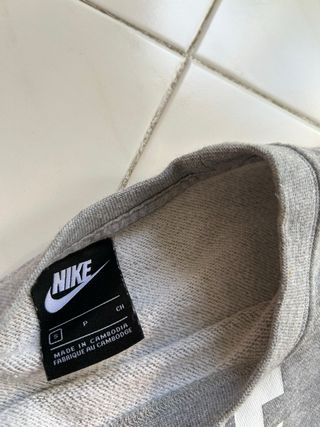 Sudadera Nike Crop Gris