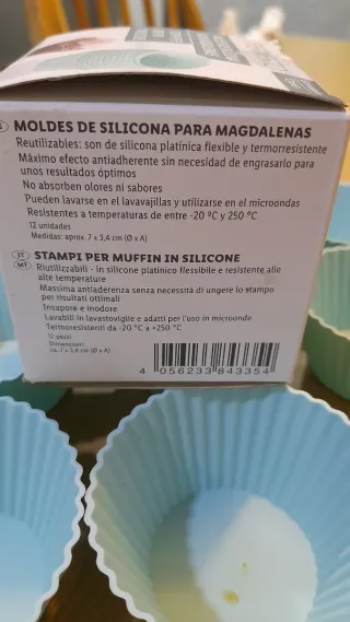 Moldes de silicona para muffins Ernesto