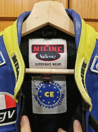 Chaqueta de piel para moto Racing