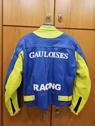 Chaqueta de piel para moto Racing