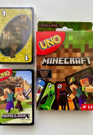 UNO Minecraft Carte da Gioco Nuove