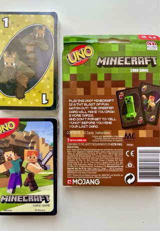 UNO Minecraft Carte da Gioco Nuove