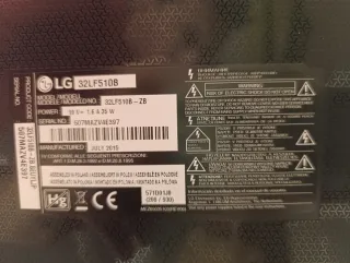 TV LED LG 32" HD Negra.