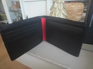 Conjunto Cartera y Llavero Caballero Negro