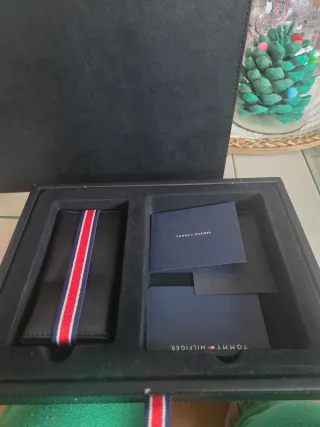 Conjunto Cartera y Llavero Caballero Negro