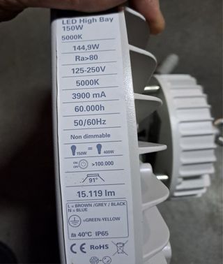 Campana LED Industrial 150W Nueva