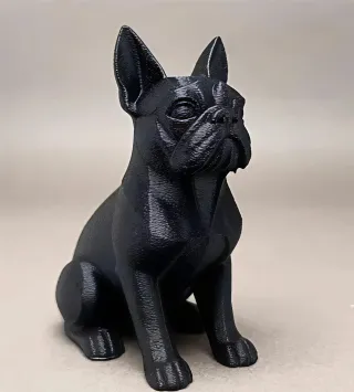 Statua Bulldog Francese Nera 11x9x6cm