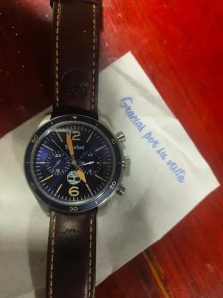 Reloj Timberland Cronógrafo Azul y Marrón