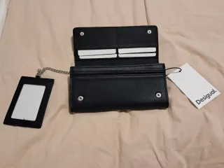 Cartera Desigual Negra con Diseño Floral