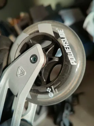 Patines en línea negros talla ajustable