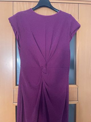 Vestido fiesta morado brillante