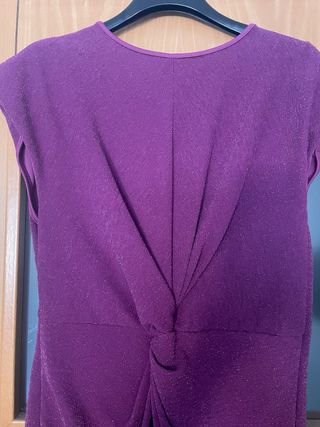 Vestido fiesta morado brillante