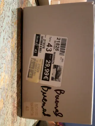 Sandalias NUEVAS Marrones Hombre T43 Hebillas