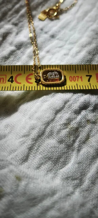 Colgante inicial B octogonal con cadena S925