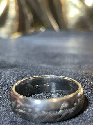 ANILLO ÚNICO DE PLATA DE EL SEÑOR DE LOS ANILLOS