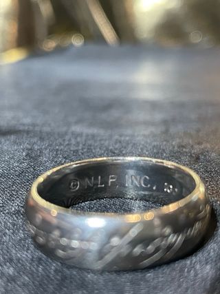ANILLO ÚNICO DE PLATA DE EL SEÑOR DE LOS ANILLOS