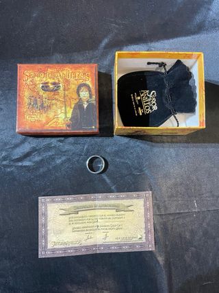 ANILLO ÚNICO DE PLATA DE EL SEÑOR DE LOS ANILLOS