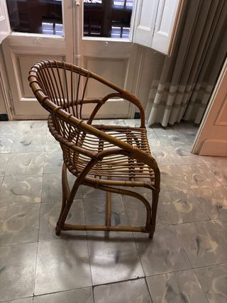 Silla de ratán natural