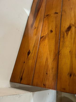 Mesa rústica grande de madera