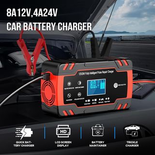 ¡¡-50%!! | HUSGW 8A 12V/4A 24V - Cargador Baterías