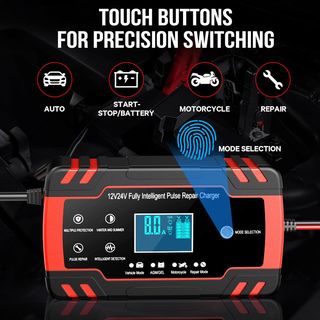 ¡¡-50%!! | HUSGW 8A 12V/4A 24V - Cargador Baterías