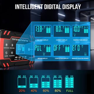 ¡¡-50%!! | HUSGW 8A 12V/4A 24V - Cargador Baterías