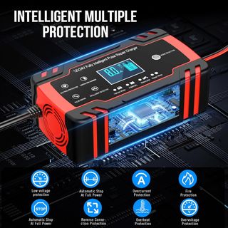 ¡¡-50%!! | HUSGW 8A 12V/4A 24V - Cargador Baterías