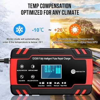 ¡¡-50%!! | HUSGW 8A 12V/4A 24V - Cargador Baterías