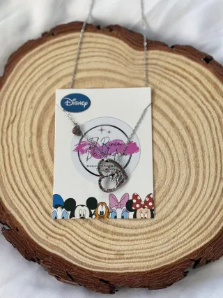 Collar Corazón Disney Multicolor Plata