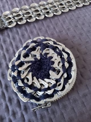 SAN VALENTIN. Bolso artesanal + monedero