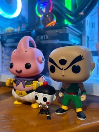 Funko pop , Tenshinhan y Mini Chaoz