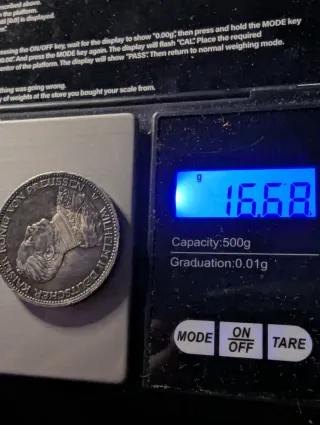 Alemania 3 Marcos Plata 1914 plata