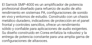 Pantallas Pasivas Yamaha YES III + Etapa SAMICK