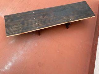 Mueble TV madera estante artesanal