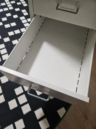 Cajonera Metálica Ikea Helmer Beige/Gris