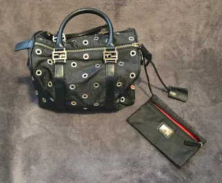 Bolso Fendi negro y oro