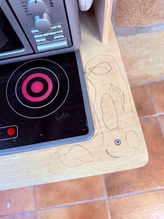 Cocina de juguete con accesorios