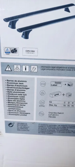 Barras de techo Airo Dark X118