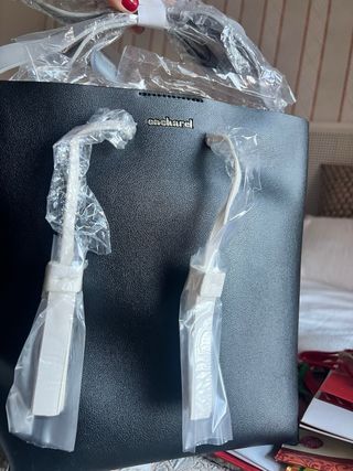 Bolso Negro Piel Cacharel