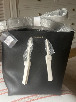 Bolso Negro Piel Cacharel