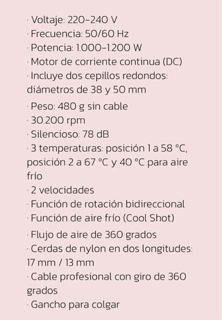 Cepillo Secador Brevis 360